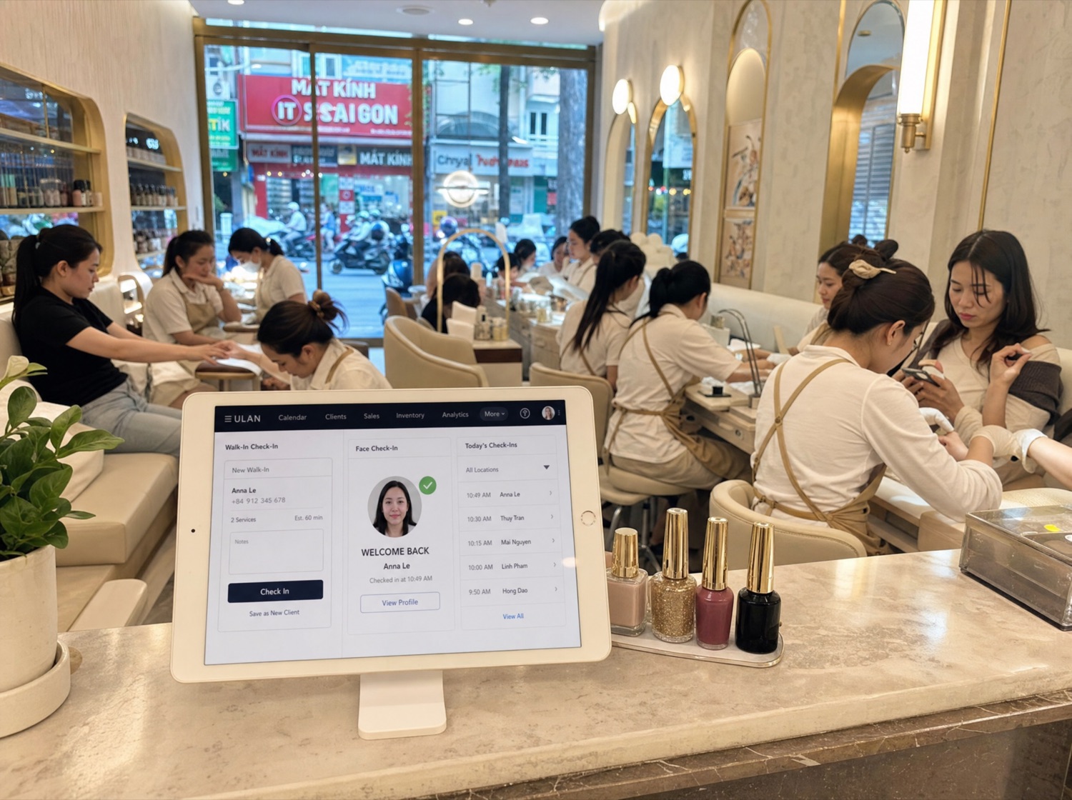 Vietnamese nail salon using ULAN